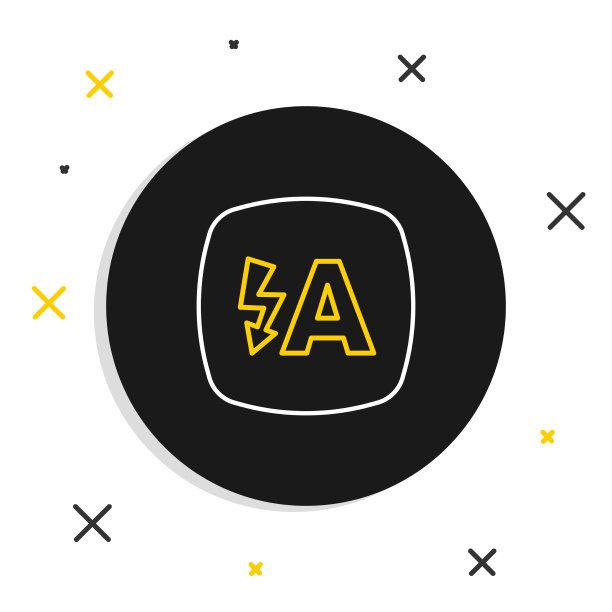 行自动闪光图标孤立在白色背景图片下载