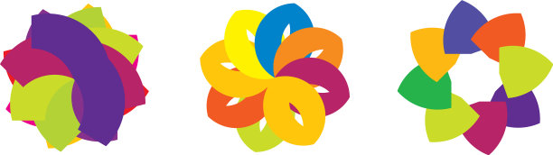 辐射曼荼罗圆形几何图案图标图片下载