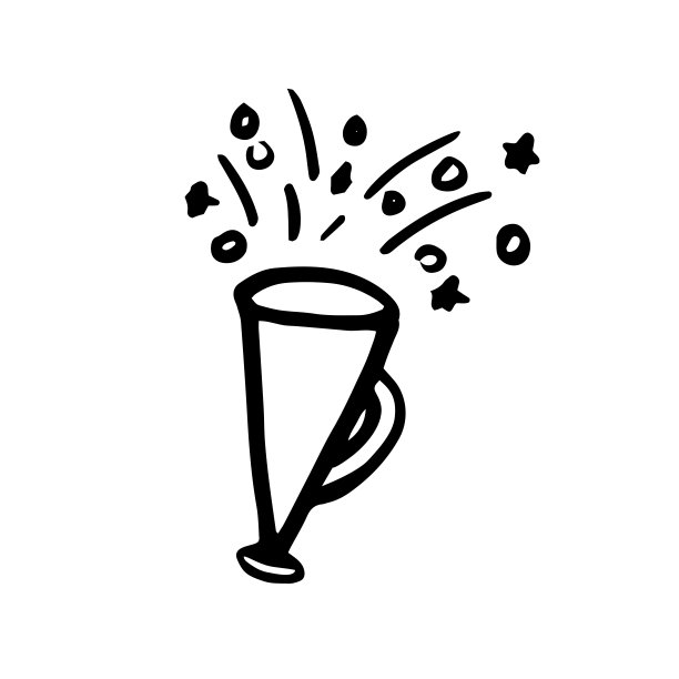 嘟嘟纸屑波普尔。快乐birtday图片下载