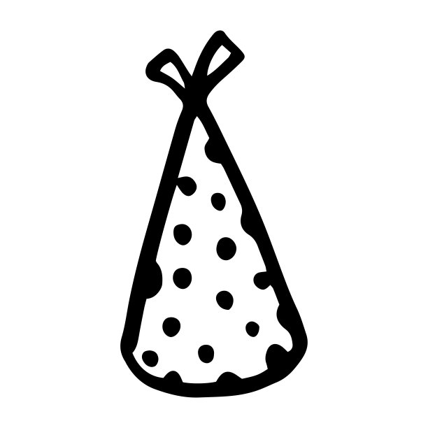 涂鸦生日快乐帽子。黑人在白人图片下载