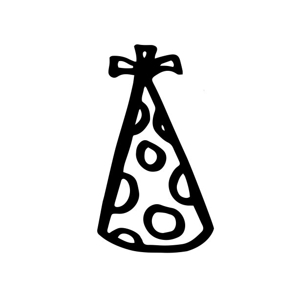涂鸦生日快乐帽子。黑人在白人图片下载