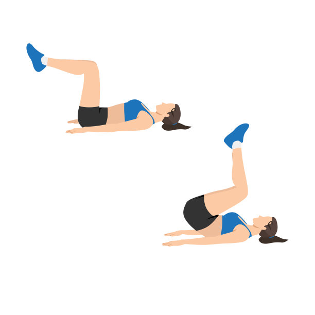 女性做平板运动图片下载