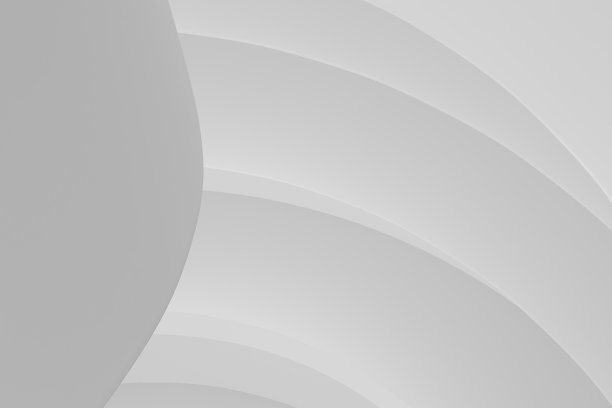 三维白色背景的光滑球形形状作为一个建筑概念，空白的广告空间，照片墙纸，封面为一个现代城市的主题介绍。三维渲染图片下载