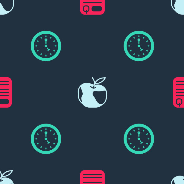 设置档案文件夹苹果和时钟无缝图片下载