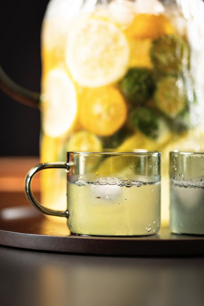 冰镇柑橘水果组合，清凉果味冷饮制作过程-原料药图片图片下载