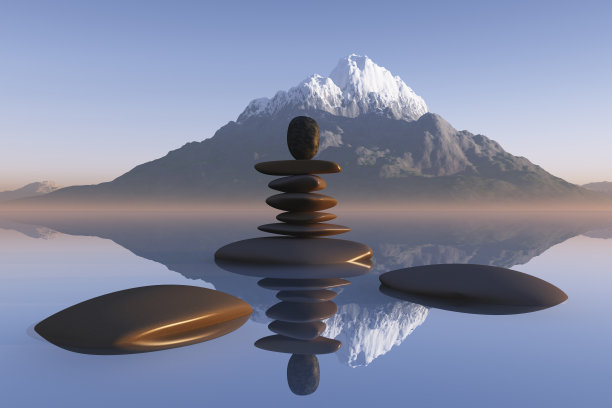 湖中堆石图片下载