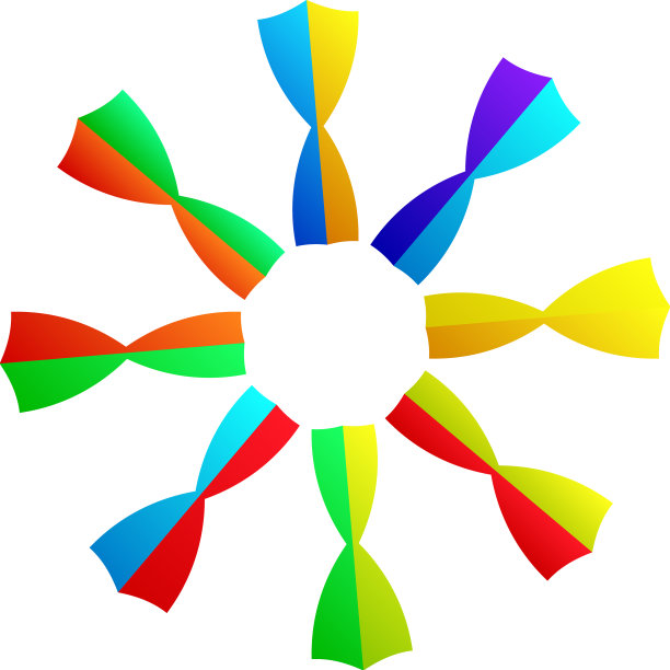 辐射曼荼罗圆形几何图案图标图片下载