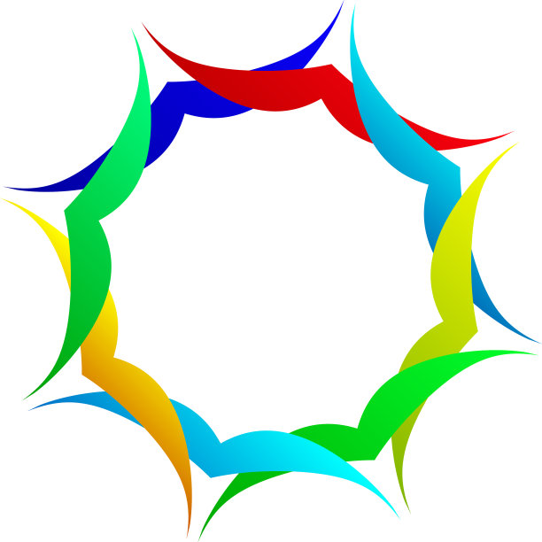 辐射曼荼罗圆形几何图案图标图片下载