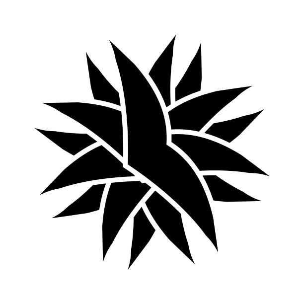 辐射曼荼罗圆形几何图案图标图片下载