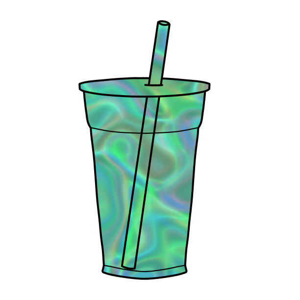 在透明背景上孤立的牛奶或果汁卡通插图。手绘彩色剪贴画图片下载