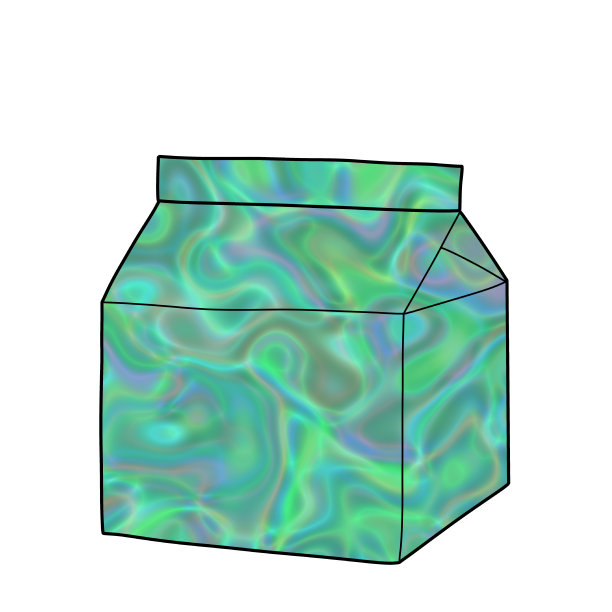 在透明背景上孤立的牛奶或果汁卡通插图。手绘彩色剪贴画图片下载