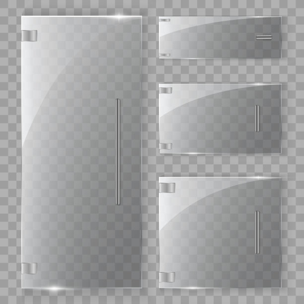 矩形玻璃框架的矢量。图片下载