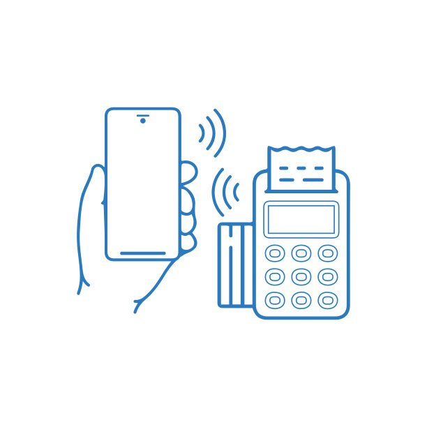 无现金或无接触支付图标图片下载