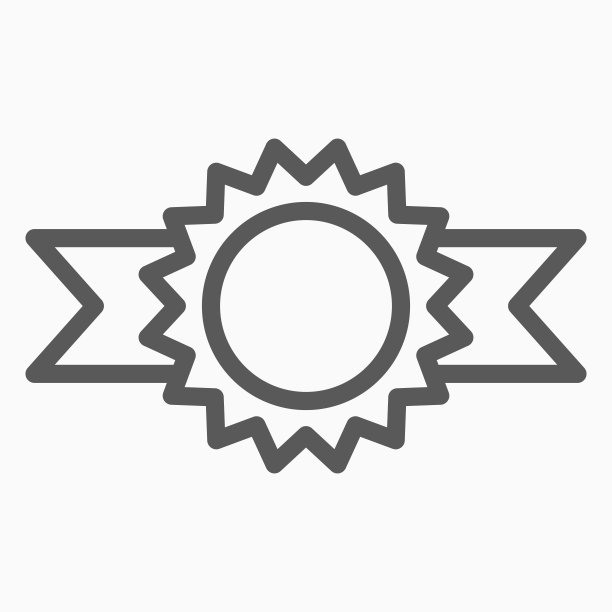 奖章缎带图标矢量图图片下载