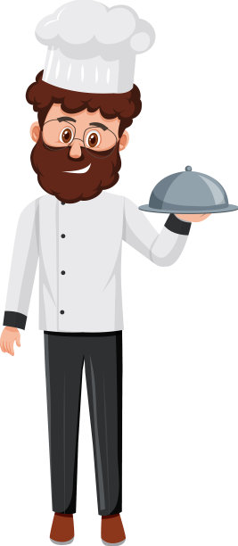 拿着食物的专业厨师图片下载