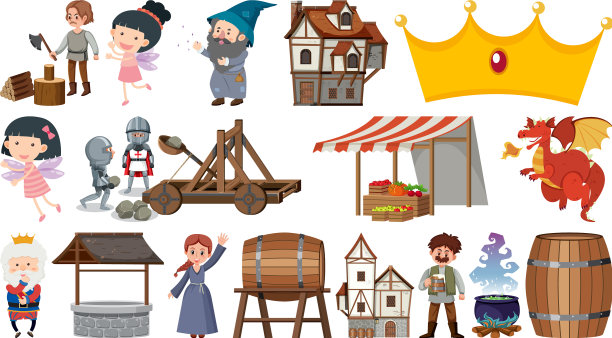 集奇幻卡通人物和元素于一身图片下载