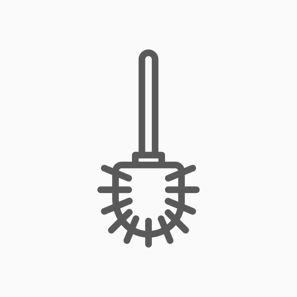 厕所刷图标，厕所矢量，刷插图图片下载