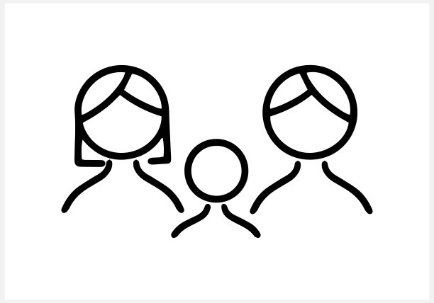 家庭图标孤立。人们平clp艺术。矢量插图。每股收益10图片下载