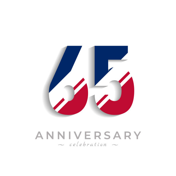 65周年庆典，白色斜线图片下载