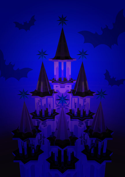 黑暗的城堡。图片下载