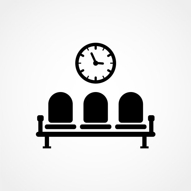 候车室图标设计图标字形风格图片下载