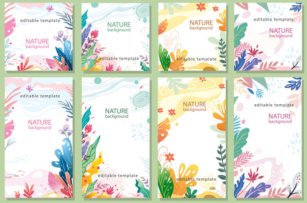 社交媒体故事和的可编辑模板图片下载