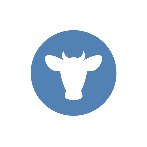 牛头图标牛头剪影农场动物图片下载