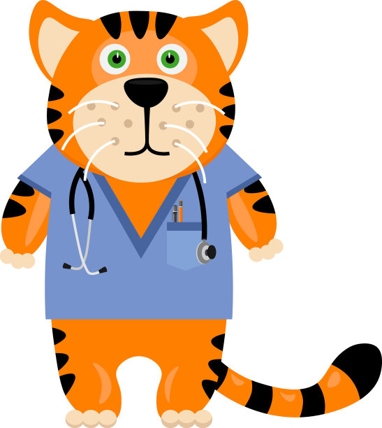 虎医是一年中有趣的象征图片下载