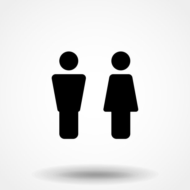 男人和女人图标厕所标志厕所最小图片下载