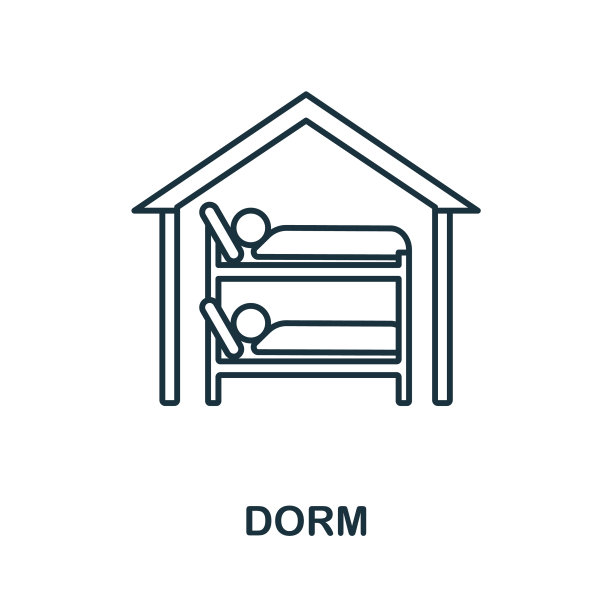 宿舍图标线元素从大学收集图片下载