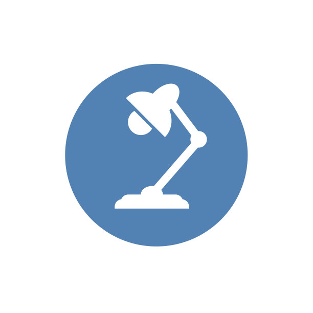 台灯图标为网站时髦的现代符号图片下载