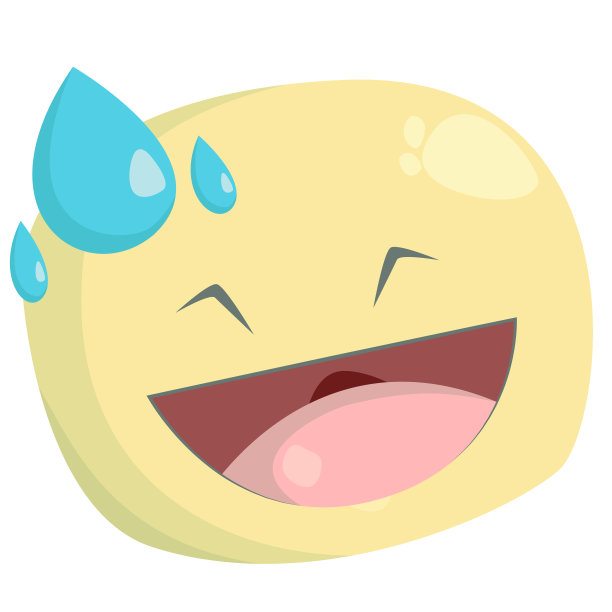 黄色表情符号的插画，白色背景上有一个幸福的手势和一个美丽的微笑图片下载