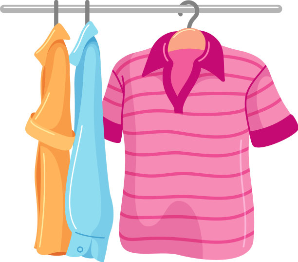 男士衣服平挂在衣架上图片下载