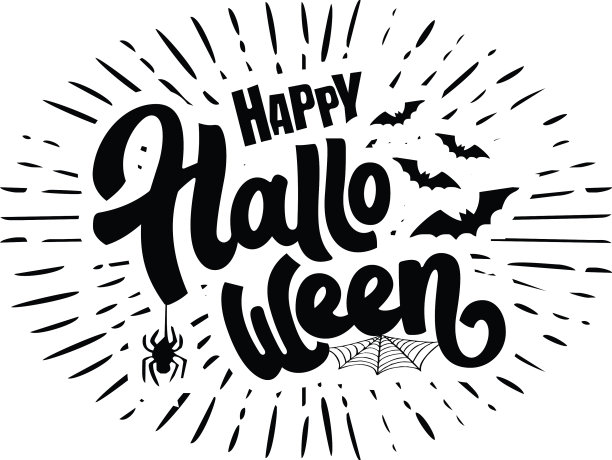 万圣节快乐字母节日字母图片下载