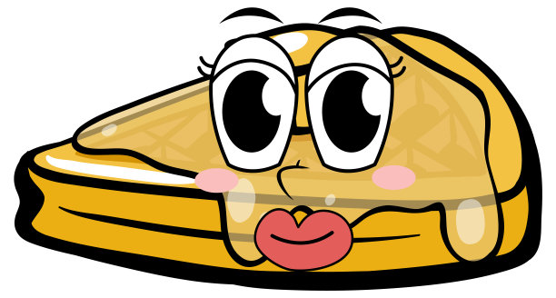 白底蜂蜜华夫饼图片下载