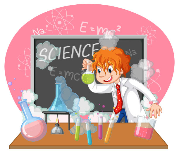 有趣的科学家实验在实验室图片下载