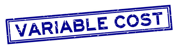 Grunge蓝色可变成本字方形橡胶印章在白色背景图片下载