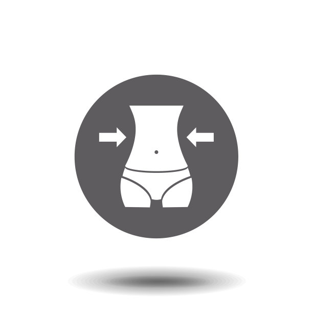 减肥线icon健身和运动苗条的身材图片下载