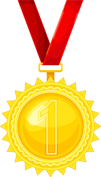 金奖或荣誉奖以红丝带状图片下载