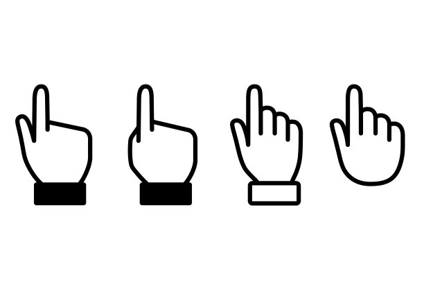 点击，光标手指图标图片下载