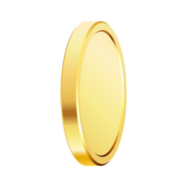 黄金的钱。旋转金币。图片下载