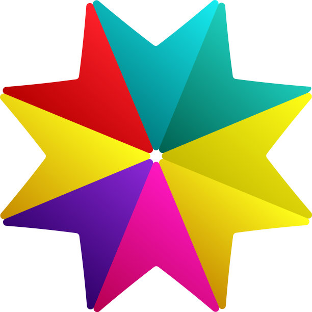 抽象圆形径向几何元素图标图片下载