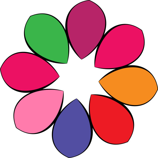 辐射曼荼罗圆形几何图案图标图片下载