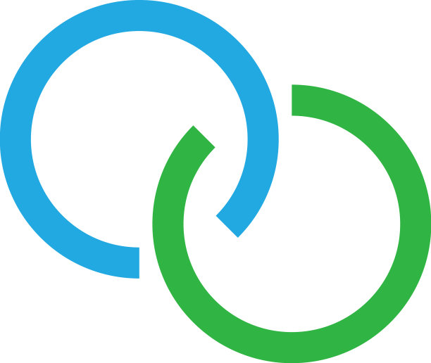 交错相互连接的相交圆图片下载