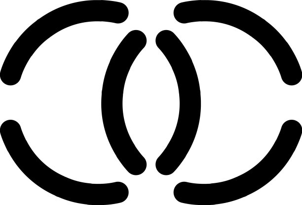 交错相互连接的相交圆图片下载