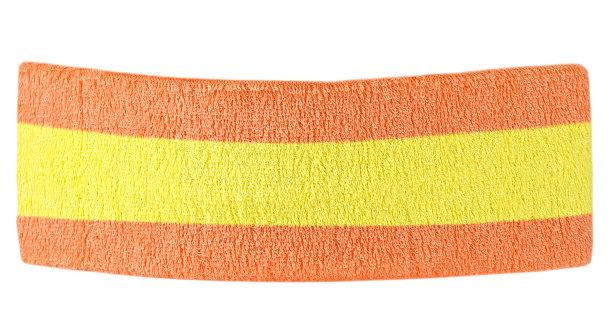 双色训练头带孤立在一个白色背景。运动头巾。图片下载