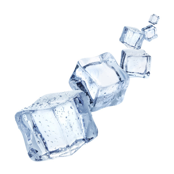 白冰上飞舞的冰块图片下载