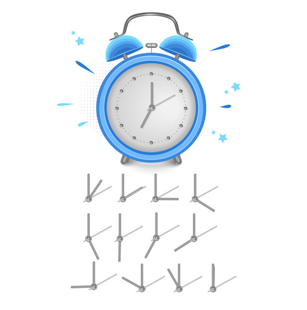 复古闹钟显示7点隔离上图片下载