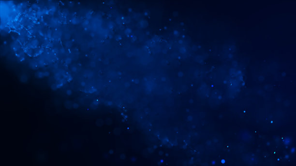 抽象粒子背景(蓝色)图片下载