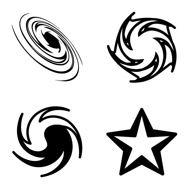 Stars2平面图标被隔离在白色背景上图片下载